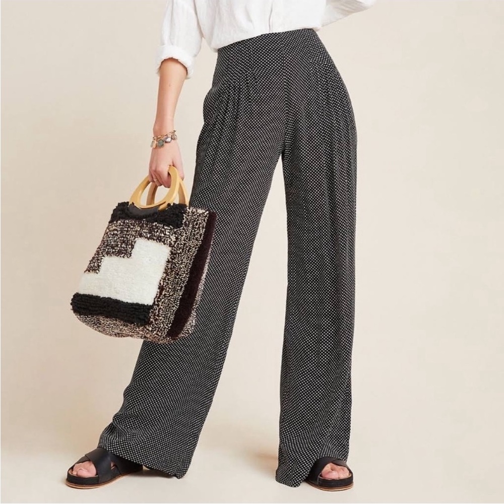 50% OFF Maeve Cabo pleated polka dot pants